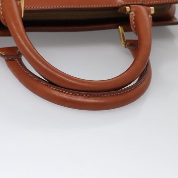 CELINE Macadam Canvas Hand Bag Pvc Leather Brown - Picture 8 of 13
